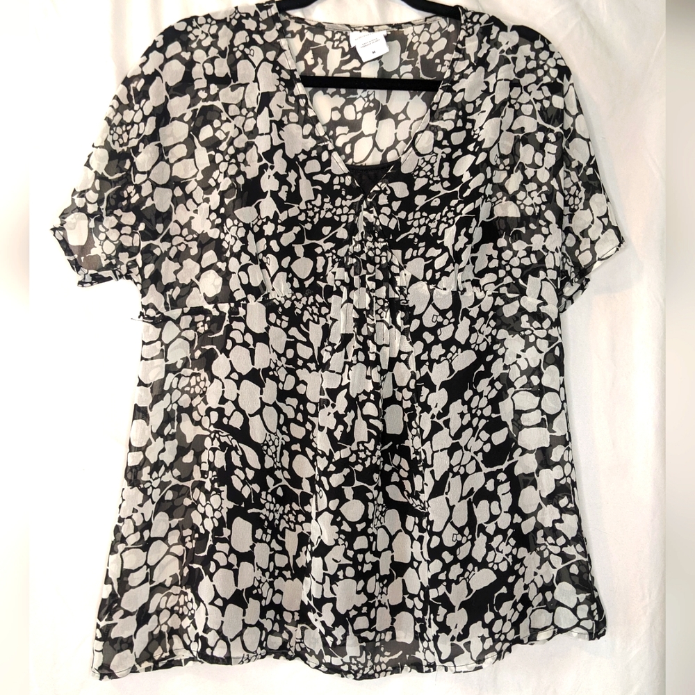 Oh Baby by Motherhood Layered Maternity Blouse, Medium